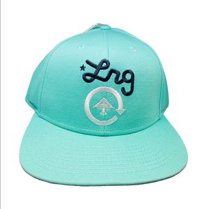 Lifted Research Group LRG Cap Snapback  Baseball Hat Cap, Turquoise Aquamarine